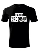 Pánske tričko Pablo Escobar Čierne