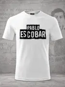 Pánske tričko Pablo Escobar Biele