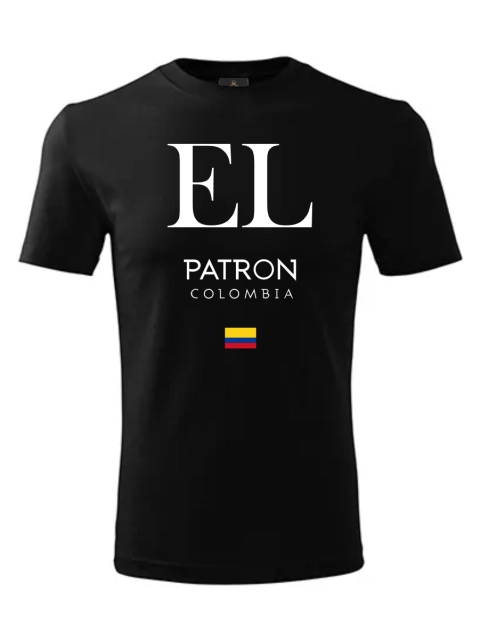 EL PATRON pánske tričko – Elegant – EL – Čierna