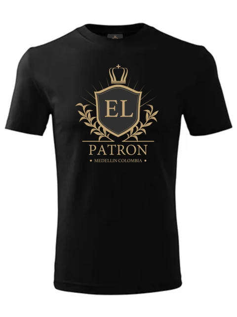 EL PATRON pánske tričko – Elegant – Iconic – Čierna