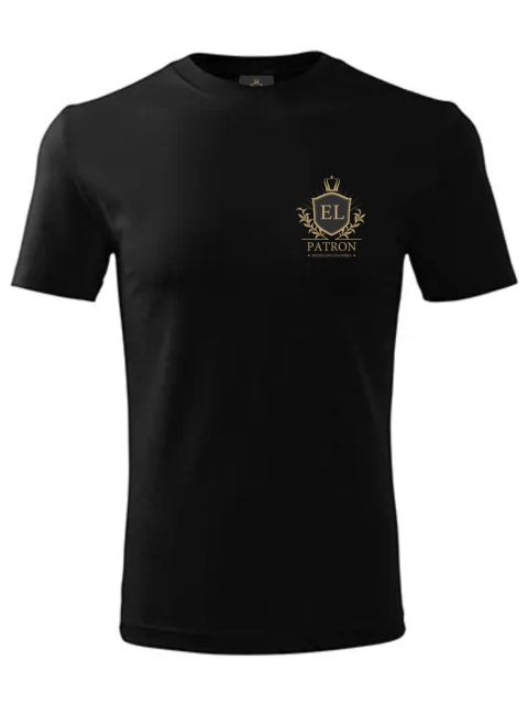 EL PATRON pánske tričko – Elegant – Small Iconic – Čierna