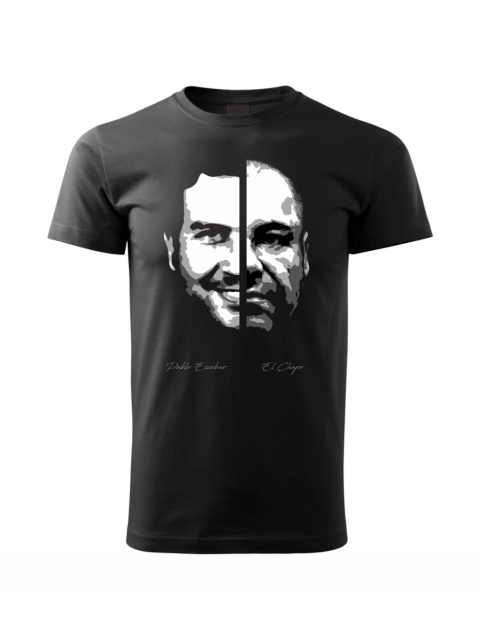 Pánske tričko EL Patron – Escobar & Chapo – Čierna